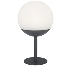 Lampe extérieure LED intégrée Boule 200lm 3W IP54 28x16cm Gris