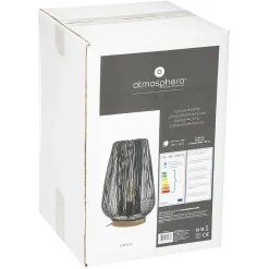 Lampe filaire Noda noire - métal H41 cm - Atmosphera