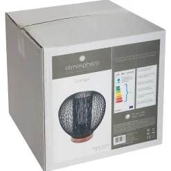 Lampe filaire Noda noire - métal H27 cm - Atmosphera