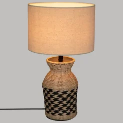 Lampe Jacinthe - noir - H49 cm - Atmosphera