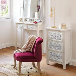 Lampe Keli dorée - métal H45 cm - Atmosphera