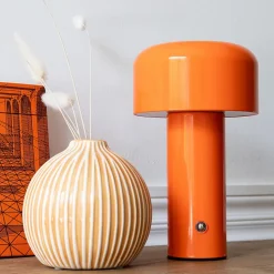 Lampe LED à poser orange MIRA - HAPPY GARDEN