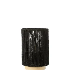 Lampe led en métal noir 13.5x13.5x20 cm