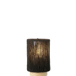 Lampe led en métal noir 10.5x10.5x16 cm