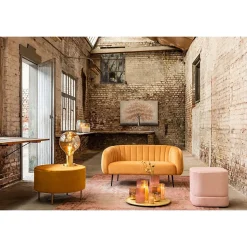 Lampe led en verre doré 10x10x20 cm