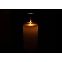 Lampe led en verre gris 10x10x25 cm