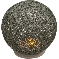 Lampe LED Hady - ciment - gris - H18 - 5 cm - Atmosphera