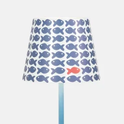 Lampe LED Poldina Pro Bleu Avio rechargeable IP65 usage extérieur, dimmable avec autonomie jusqu'à 12 heures