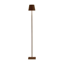 Lampe LED rechargeable et dimmable Poldina Pro L Corten 122cm avec batterie jusqu'à 12 heures