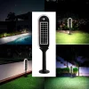 Lampe LED solaire de jardin 400 lumens, avec double panneau solaire et détecteur de mouvement