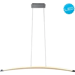 Lampe LED suspendue 'Bow' 30 W chromé