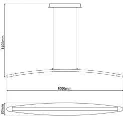 Lampe LED suspendue 'Surf' 22 W