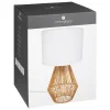 Lampe Lila - coton et métal - H40 cm - Atmosphera