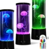 Lampe méduse en forme de méduse à changement de couleur noir