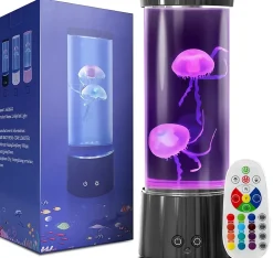 Lampe méduse en forme de méduse à changement de couleur noir
