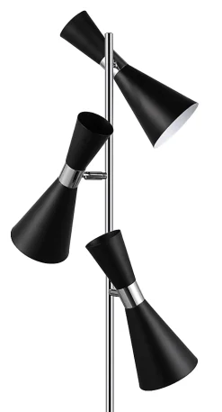 Lampe Mengame 3 ampoules E14 IP20 noir