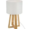 Lampe Molu - bois et blanc H35 cm - Atmosphera