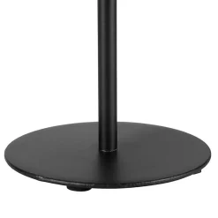 Lampe métal coton Charlotte noire beige