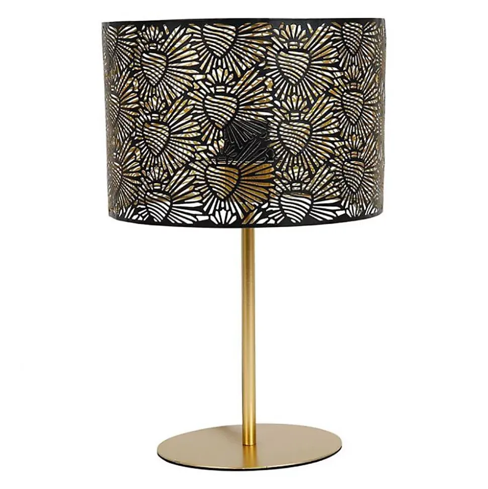Lampe métal noir doré Corazon D22