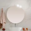 Lampe murale à miroir rond avec lumière blanche neutre (4000K) - 9cm - Modèle Alpha Round
