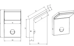 Lampe murale de jardin Pearl à détection