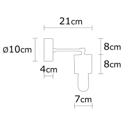 Lampe murale design en bois - SONIA