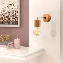 Lampe murale design en bois - SONIA