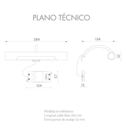 Lampe murale LED à crochets multiples pour miroir de salle de bain - Lumière blanche froide (5700K) - 28.4cm - Modèle haut
