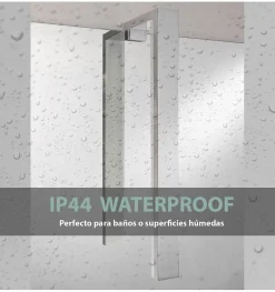 Lampe murale LED pour miroir de salle de bain - Lumière blanche froide (5700K) - 29 x 1,4 x 2,6 cm - Modèle Nova