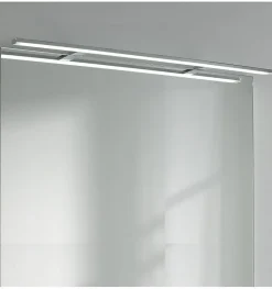 Lampe murale LED multi crochets pour miroir de salle de bain - Lumière blanche froide (5700K) - 80cm - Pegasus Model