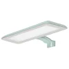 Lampe murale LED multi crochets pour miroir de salle de bain - Lumière blanche froide (5700K) - 30cm - Modèle Vesta (Aquamarine)