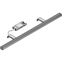 Lampe murale LED multi crochets pour miroir de salle de bain - Lumière blanche froide (5700K) - 80cm - Atenea Model