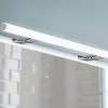 Lampe murale LED multi crochets pour miroir de salle de bain - Lumière blanche froide (5700K) - 80cm - Modèle Astra