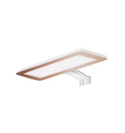 Lampe murale LED multi crochets pour miroir de salle de bain - Lumière blanche froide (5700K) - 30cm - Modèle Vesta (Rose Gold)