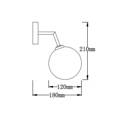 Lampe murale Light Prestige Dorado dorée 1 x G9 1 pc.