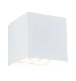 Lampe murale rechargeable à LED Nyara IP44 3000K 100x104mm 2x1W Blanc