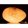 Lampe ovale en verre rose 40x30x24 cm