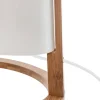 Lampe Pita - bambou et blanc H26 cm - Atmosphera