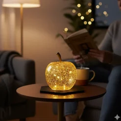 Lampe Pomme lumineuse 10 Led design et moderne