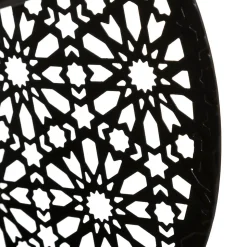 Lampe ronde "Lonzo" - métal - noir D22 cm - Atmosphera