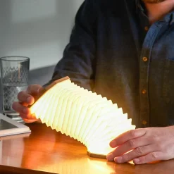 Lampe Smart Accordion en Bois - Gingko