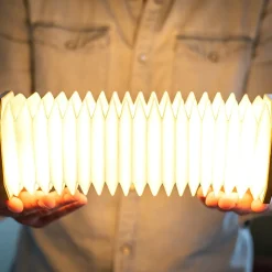 Lampe Smart Accordion en Bois - Gingko