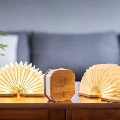 Lampe Smart Accordion en Bois - Gingko