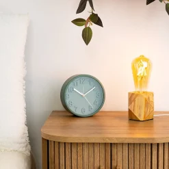 Lampe socle Bahia - bois H8 cm - Atmosphera