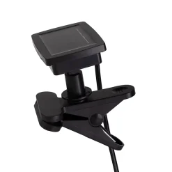 Lampe solaire / suspension 'Grid' en métal noir, D: 20 cm, ampoule fixe incluse, blanc chaud, pour l'extérieur