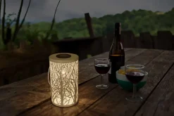 Lampe solaire décorative LED blanche