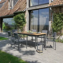 Lampe solaire LED en aluminium Anthracite PIANA