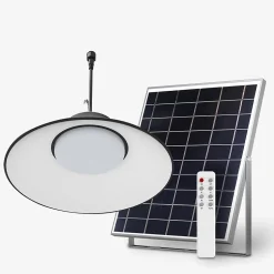 Lampe Solaire Suspendue 500LM IP65 - Éclairage Réglable 3000K, 4000K, 6000K - Terrasse, Pergola, Jardin - Groupe DDC