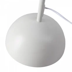 Lampe sur Pied au Design Nordique Blanc Classique avec Abat-Jour et Base Parabolique Douille E27 pour Salon Salle à Manger Chambre