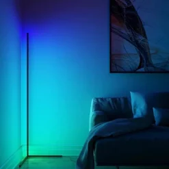 Lampe sur Pied Connectée WiFi RGBW 142cm avec Télécommande - SILAMP
